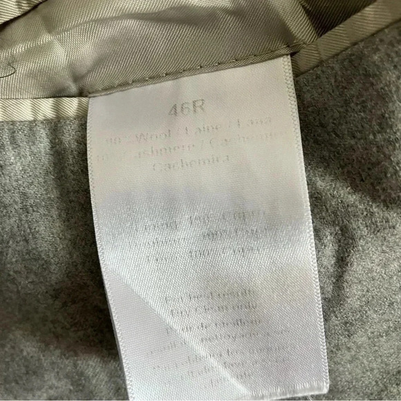 Peter Millar Collection light gray wool cashmere  blend unstructured sports coat - Picture 4 of 8